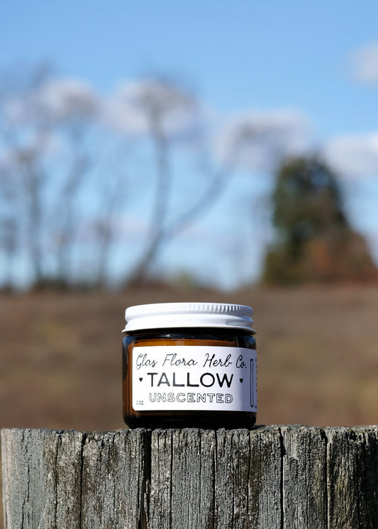 Unscented with Rosehip Seed Oil, Face Tallow